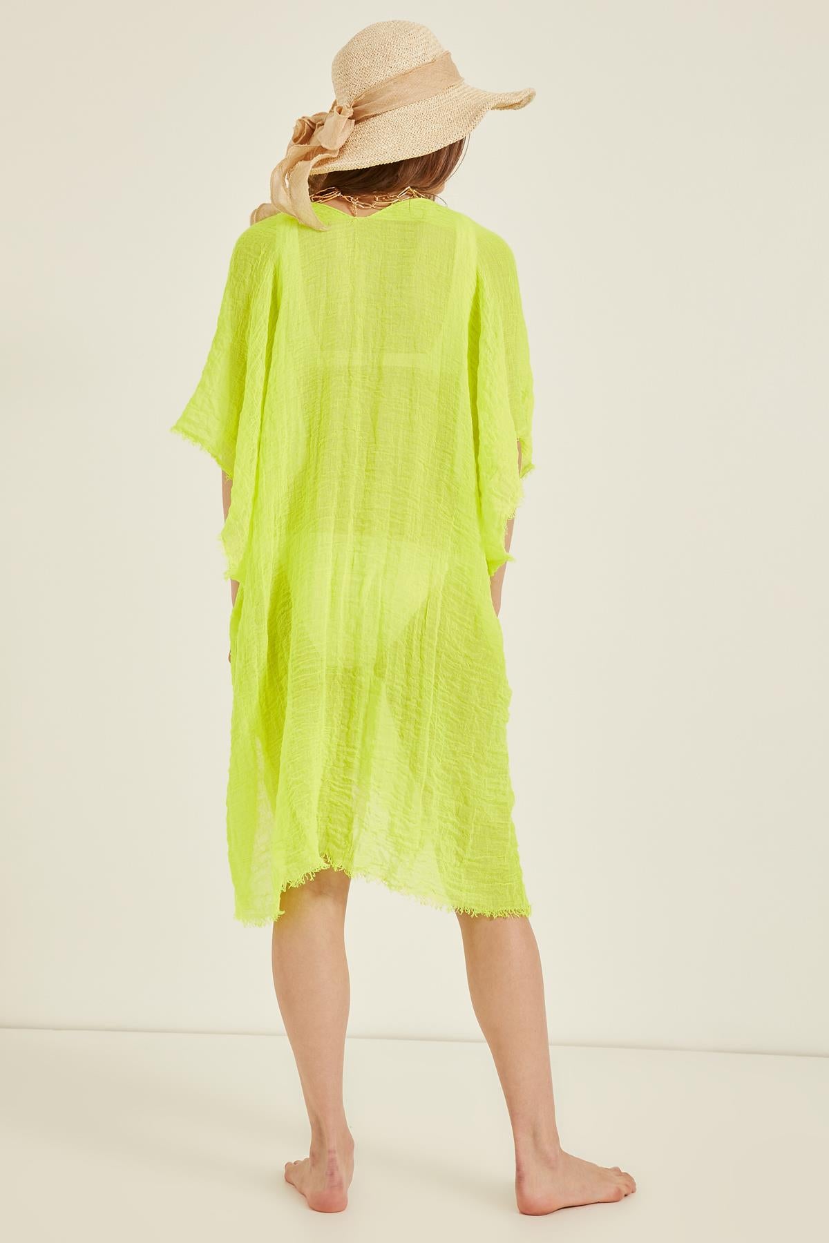 Lightweight Cover up - Neon Green