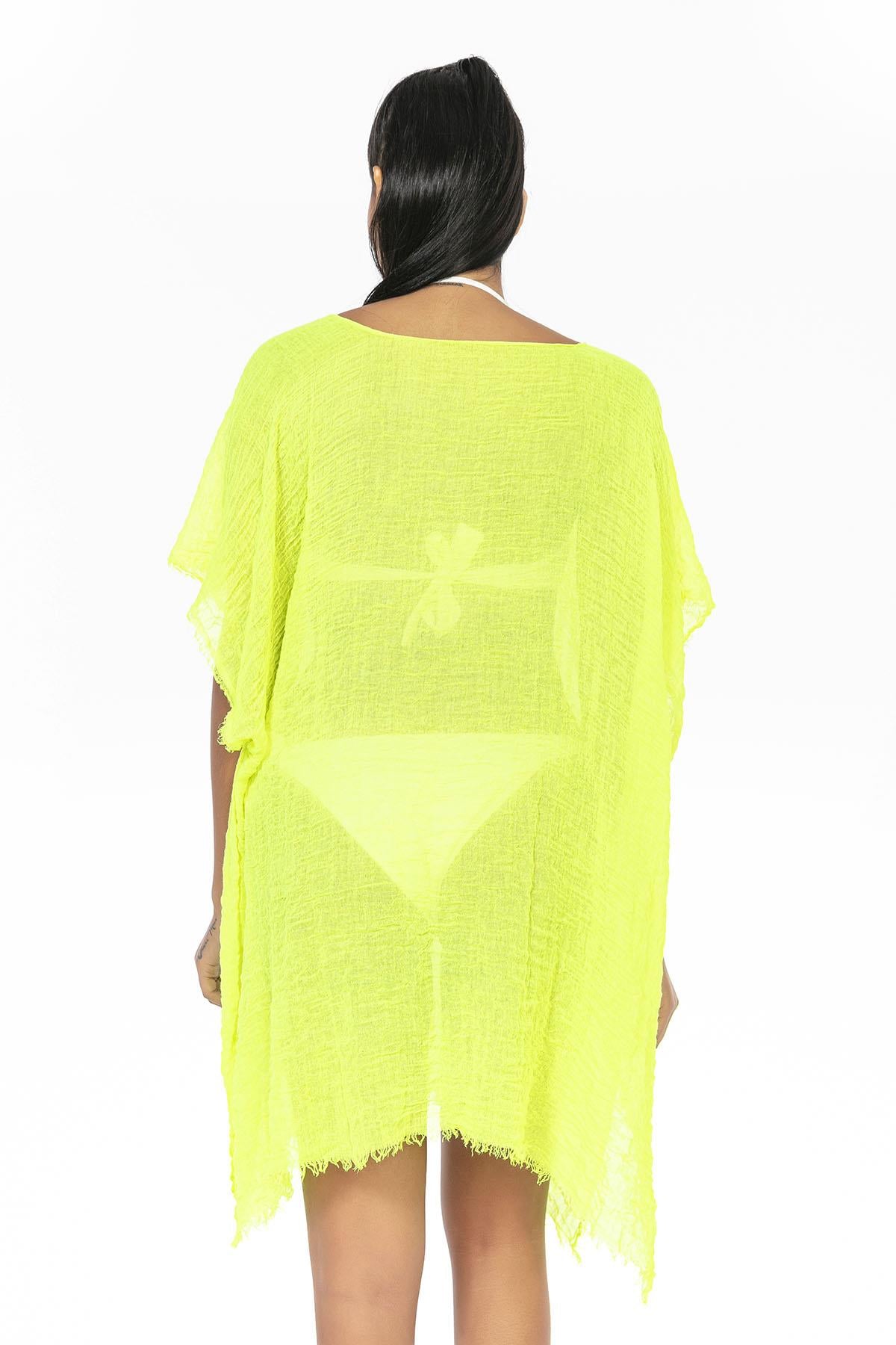 Lightweight Cover up - Neon Green