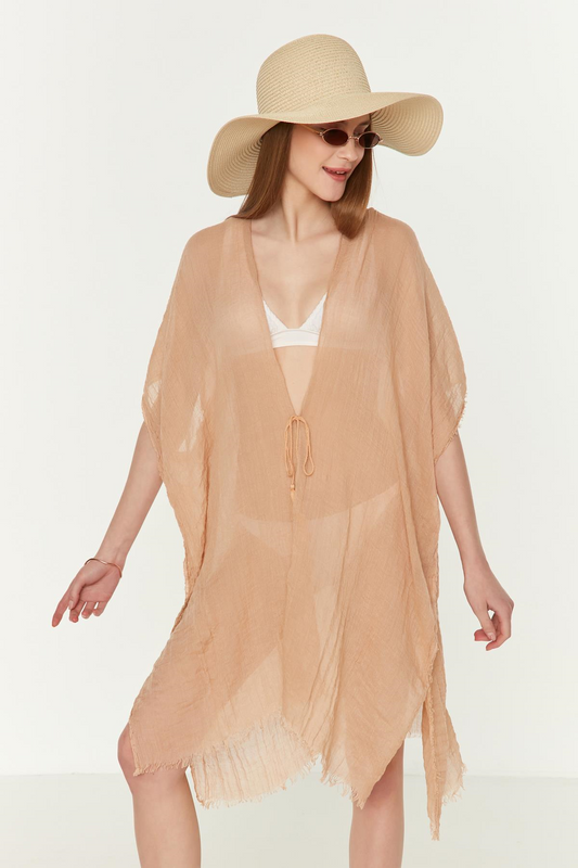 Lightweight Cover Up - Beige