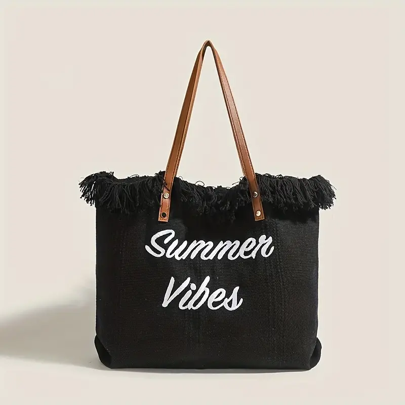 Summer Vibes Large Beach Bag